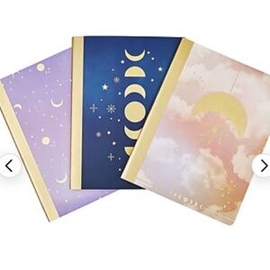 Eccolo Celestial Body Composition Notebooks 7.5” x 9.75” 80 Sheets 3/Pack